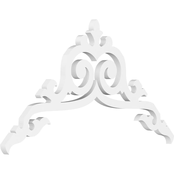 Ekena Millwork Pitch Baile Architectural Grade PVC Gable Pediment, 36"W x 18"H x 1"P (12/12) GPP036X018X100BAI - main